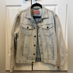 Light Wash Denim Men’s Jacket - Casual Jean Jacket